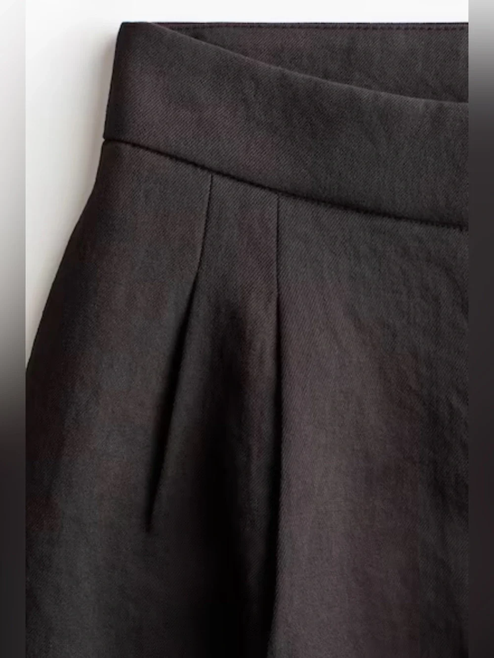 BALLOON-LEG TWILL PANTS
